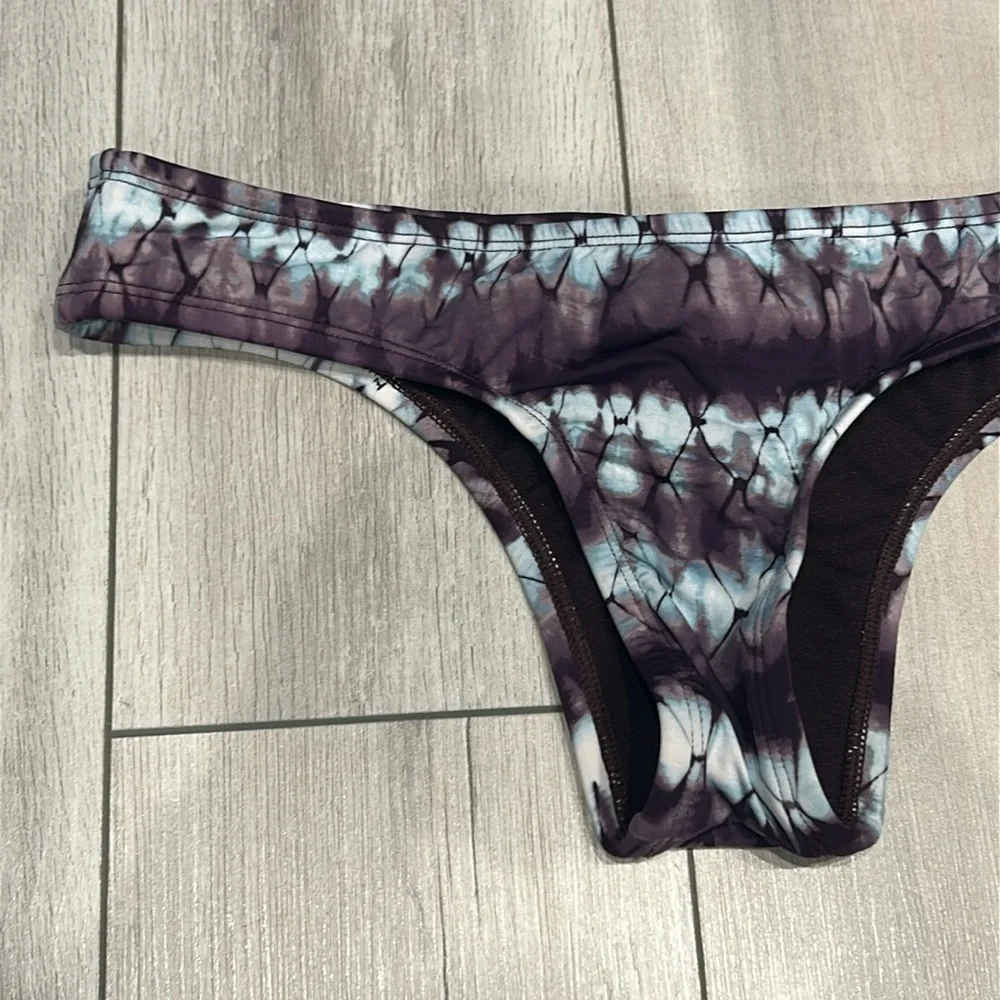 Hobie brown tie dye swim bikini bottom size medium